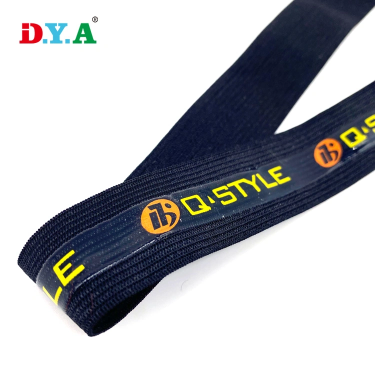 Customize Specification Non-Slip Knitted Elastic Band Printing Nylonsilicone Gripper Elastic for Clothing