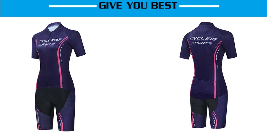 Comercio al por mayor Cycling Jersey Mujer Bicicleta Ciclismo Moto Traje de malla transpirable Jersey vestir prendas de vestir