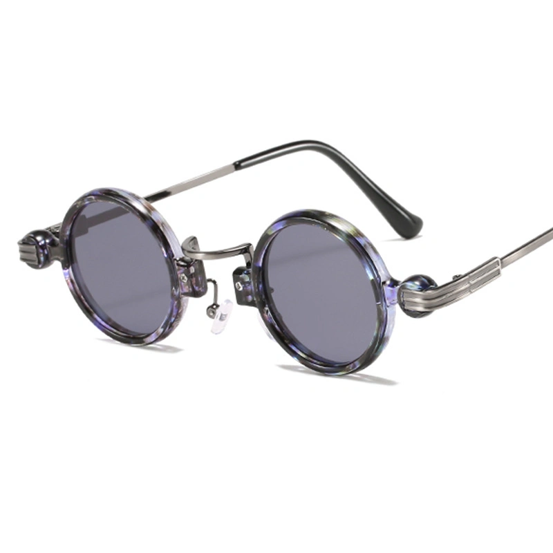Skylark Großhandel Kundenspezifische UV400 Retro Steampunk kleine Runde Sonnenbrille für Männer und Frauen