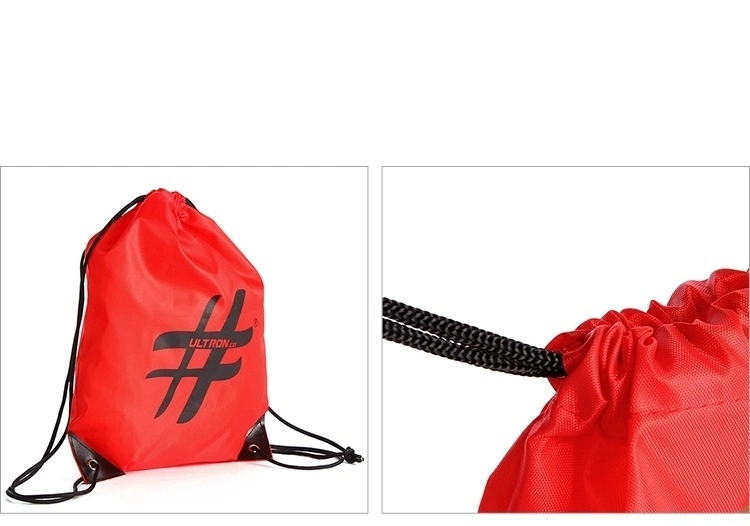 Promotional Cheapest 210d Drawstring Bag with Customized Logo