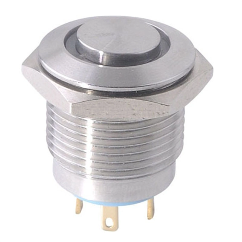 19mm Pin Type Momentary Metal Push Button Switch