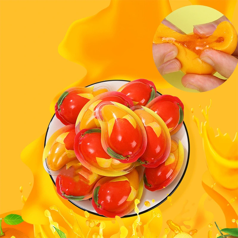 Rich Mango Flavored Soft Candy Jelly Candies with Sugar Coated