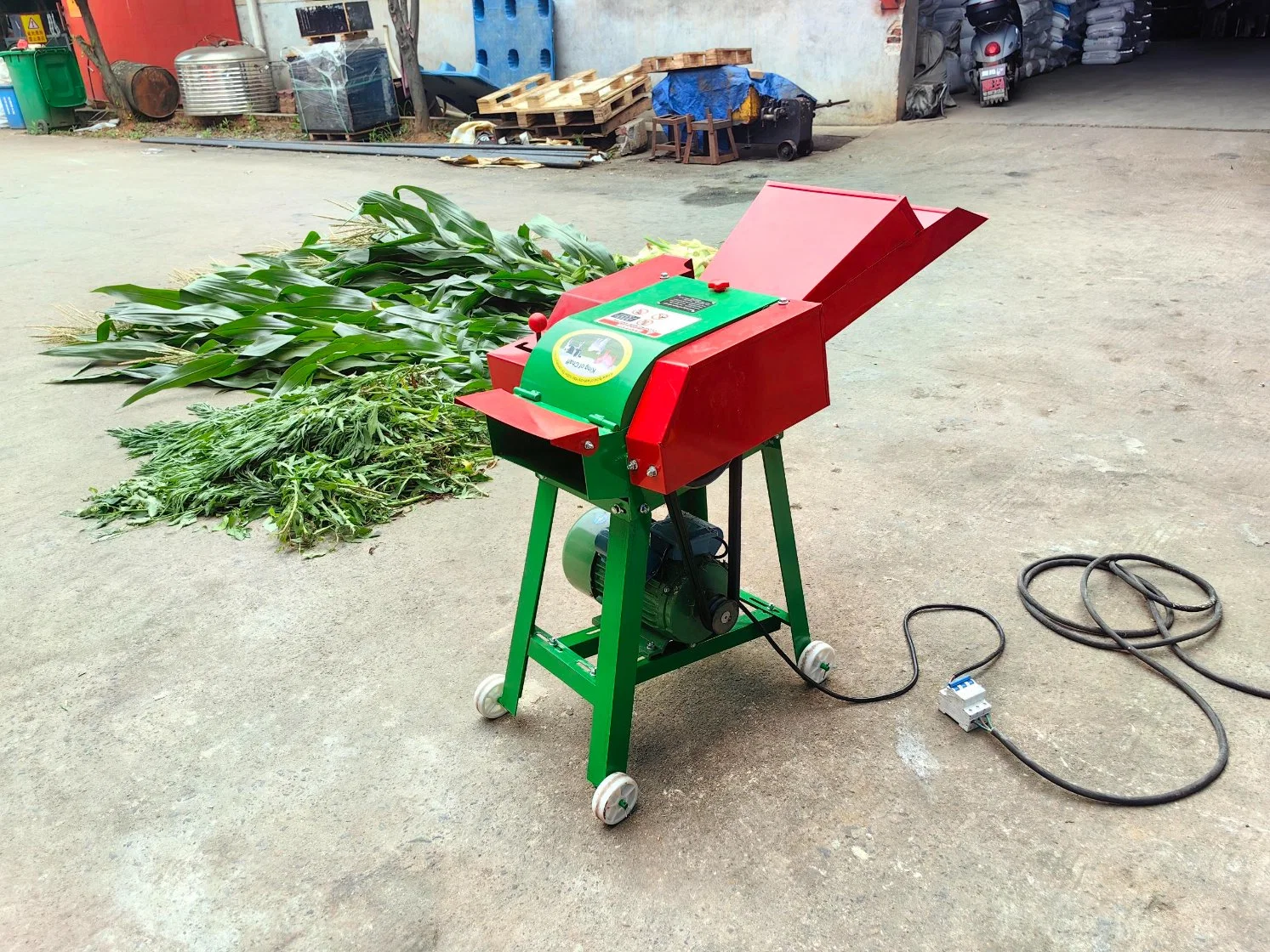 Máquina cortadora de paja de la India en Directo mejor cortador de césped de la máquina cortadora de heno