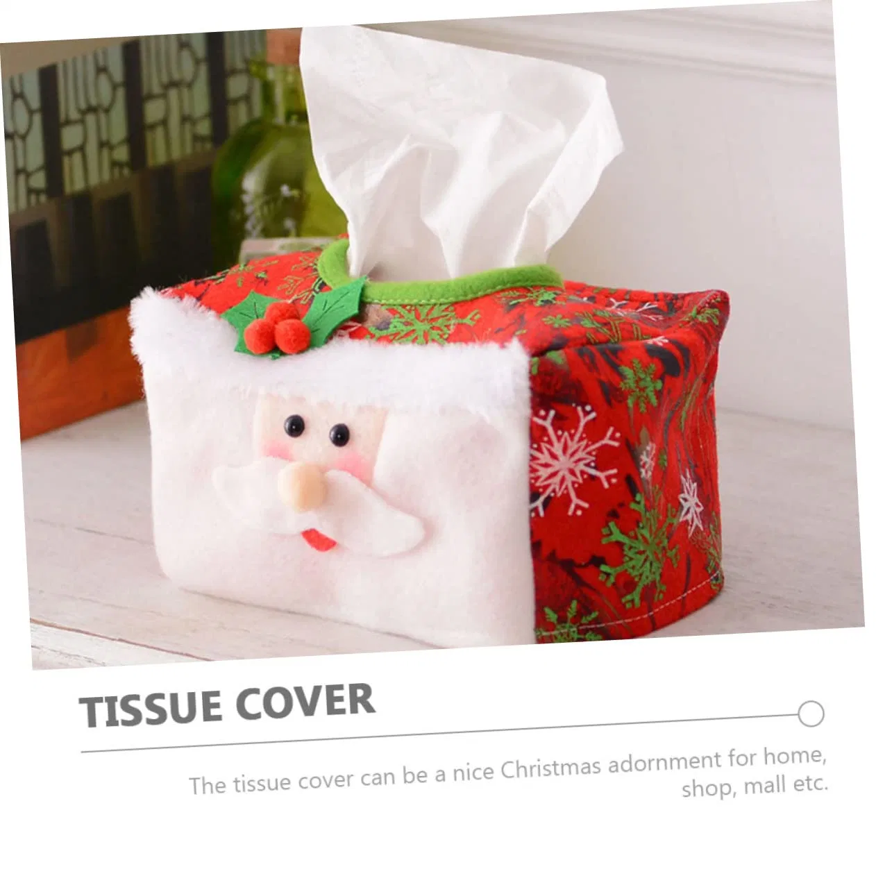 Promotion New Design Christmas Decorative Ornaments Snowman Desktop Tissue Box