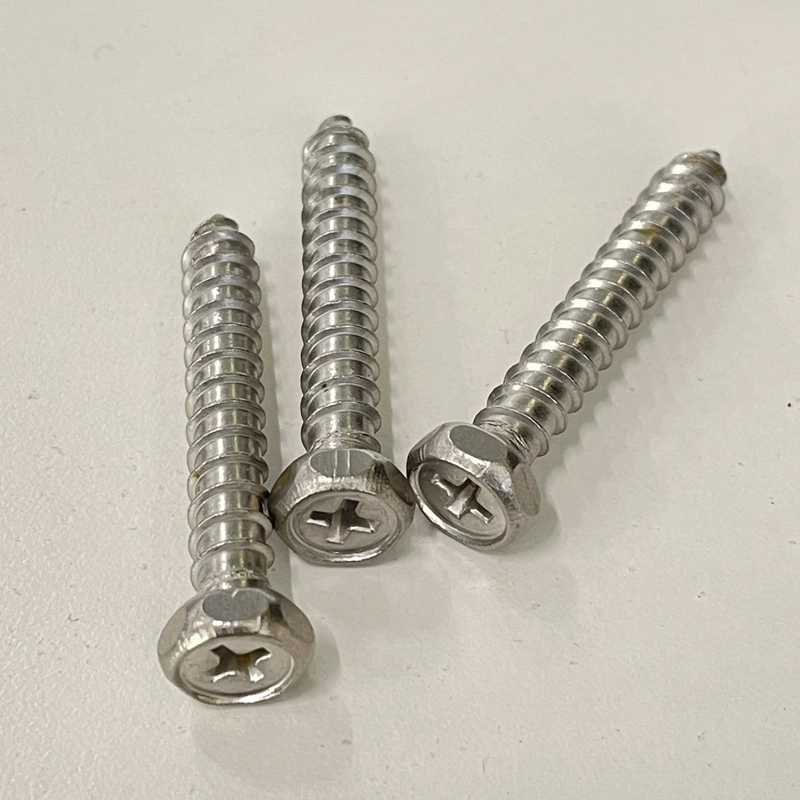 Stainless Steel Tapping Screw SS304 Pan Head Self Tapping Screws