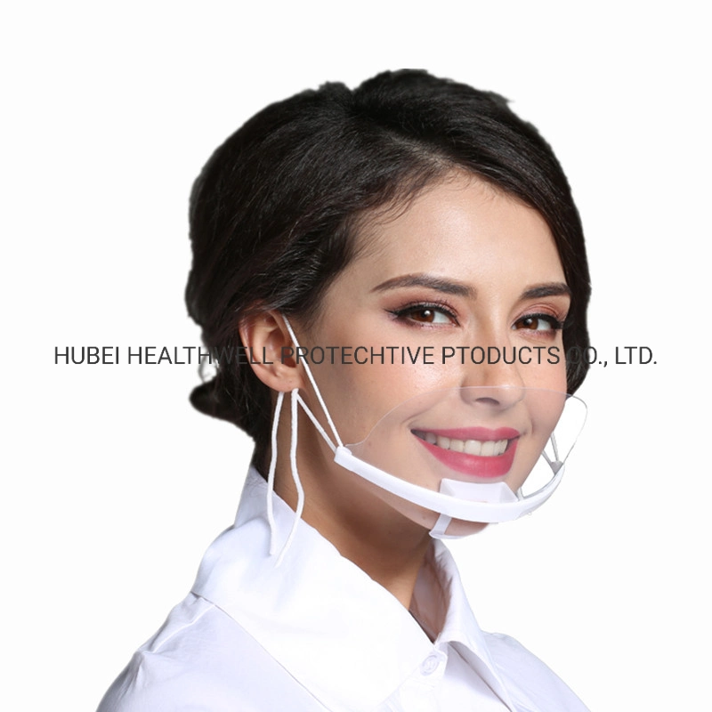 Disposable Clear Plastic Mask with Elastic Ear Band