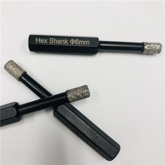 6mm Hex Shank Vacuum Brazed Diamond Core Drill Bits for Tile Ceramic