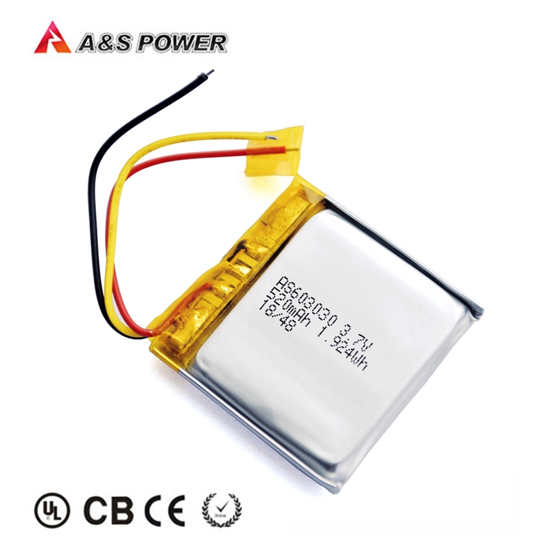 Smart Lock Battery 3.7V 520mAh Lithium Li-Polymer Battery 603030 with UL. Kc Certificate