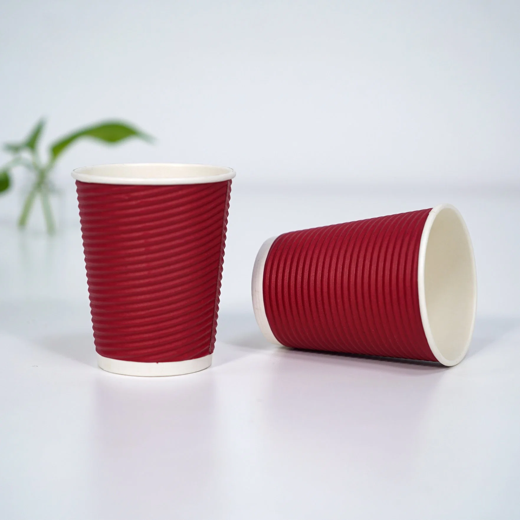 Disposable Recycle Custom 6oz 8oz 10oz 14 Oz 16oz Single/Double Ripple Wall Coffee Paper Cup