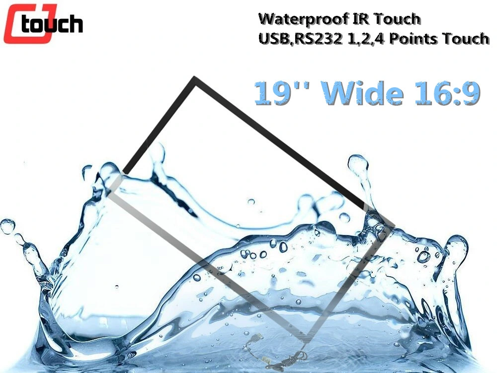 19.5inch Infrared Waterproof IR Touch Panel Touchscreens Advertising Computer All in One POS PC Monitor LED Display