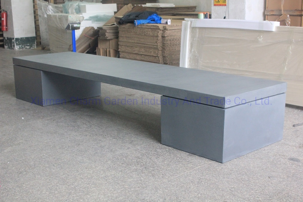 Modern Courtyard Furniture Outdoor Concrete Bench