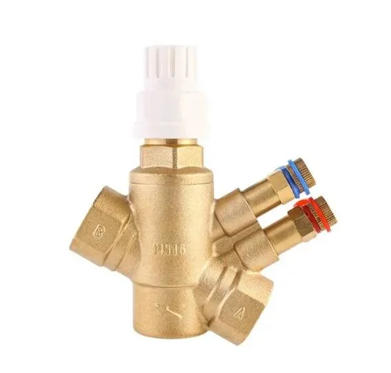 Bwva Thermostatic HVAC Automatic PTFE General Flow Control Manual Water Brass Balancing Valve