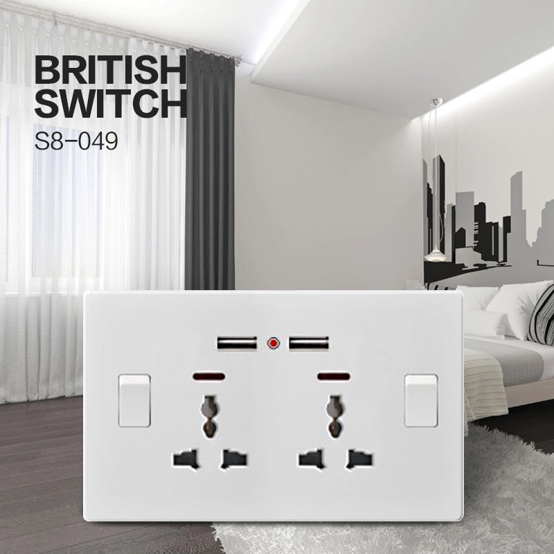 13A Twin Outlet 13 AMP Explosion Proof Wall 220V Socket