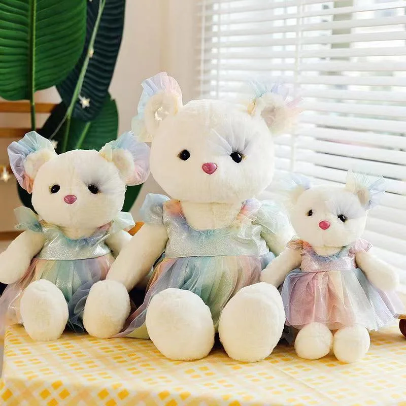 Cute New Princess Little Bear Plush Toy Doll Sleeping Pillow Doll