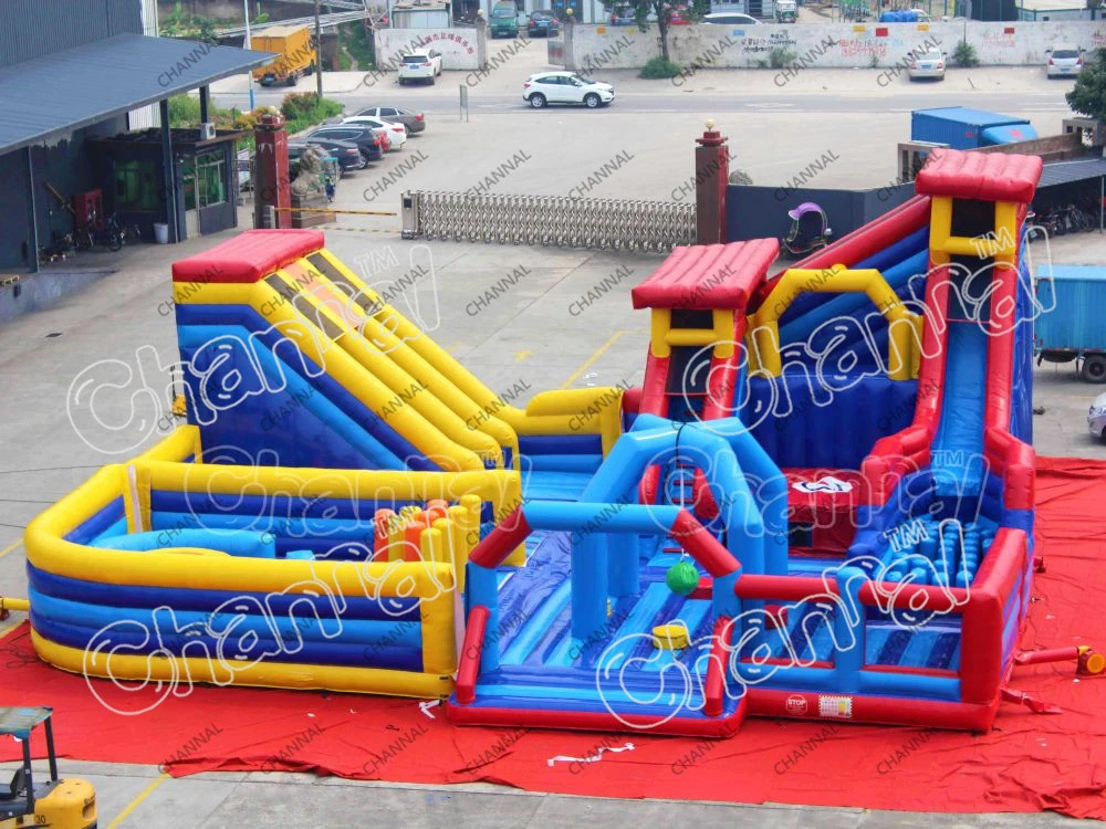 Giant Indoor Park Inflatable Obstacle Course Playground