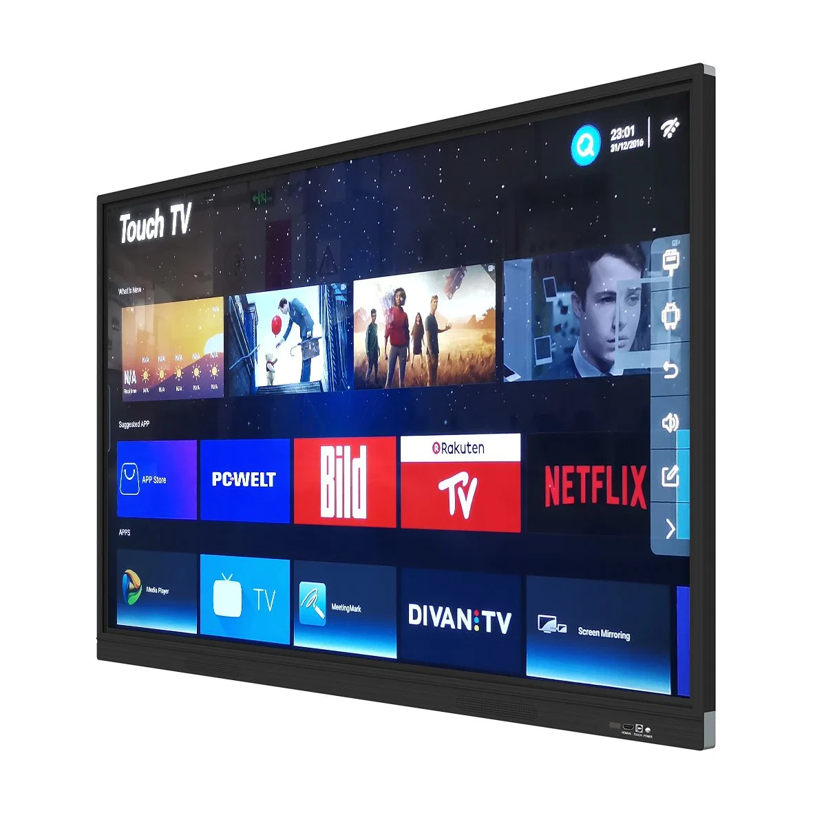 2020 Bon Prix de l'écran tactile interactif de haute qualité TV LCD LED téléviseur intelligent UHD 4K avec comité de rédaction électronique pour la conférence Business Education