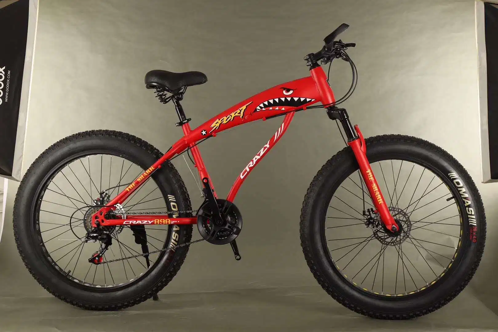 سمين درّاجة 4.0 إطار العجلة 21 سرعة ثلج درّاجة سمك قرش تصميم لا بطارية