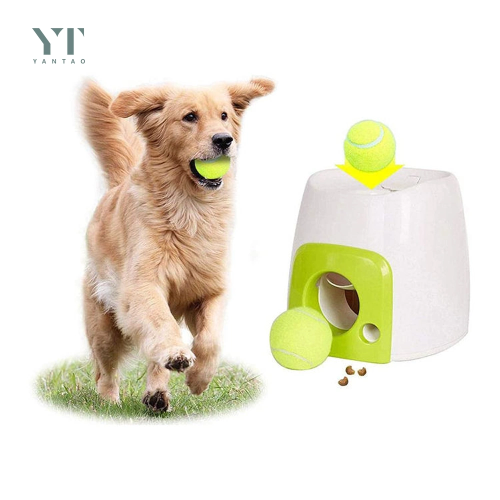 Großhandel/Lieferant Amazon Hot Selling Automatische Tennis Ball Launcher Hund Spielzeug Interaktive Hundekugel Werfer Haustier Spielzeug Verteilung Belohnung Maschine