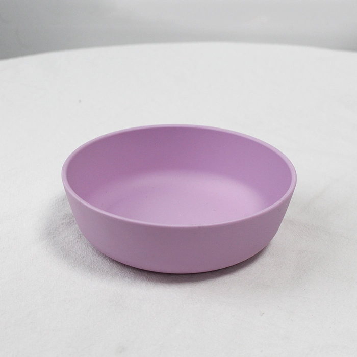 Factory Price Eco Friendly 100% Biodegradable Round Purple PLA Kids Dinnerware Set