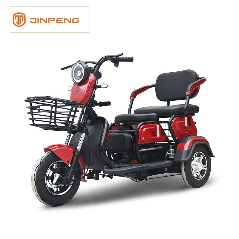 Jinpeng Wholesale/Supplier Passenger Trike Small Leisure Electric Tricycle for Elderly Mobility Scooter with Foldable Seat