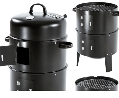 Hot Selling High Quality Smokeless 3 in 1 Barbecue Grill Easily Assembled Galvanized Meat Cooker BBQ Grill