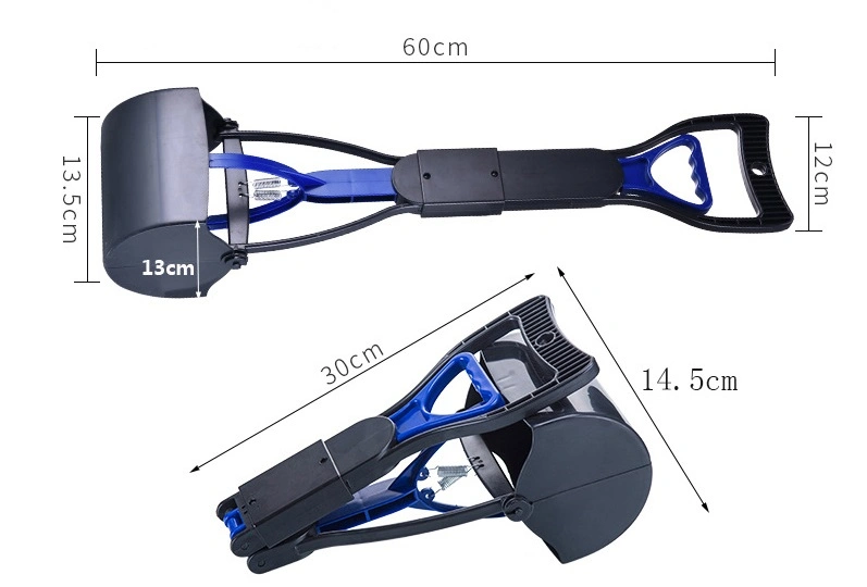 Grandes pliable Pooper Scooper Pet mâchoire de ramassage des déchets