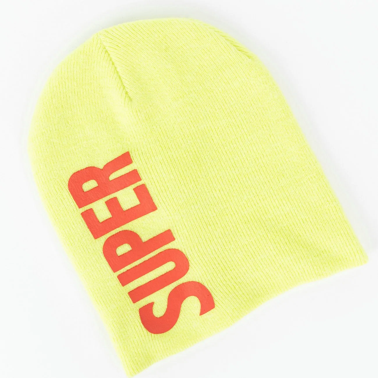 Ropa vestir ropa de cabeza Unisex Lightweight Casual liso liso fino Rib elástico Soft Knit Yellow slogan Baggy Skull Ski Sports One Size Gorro de gorro