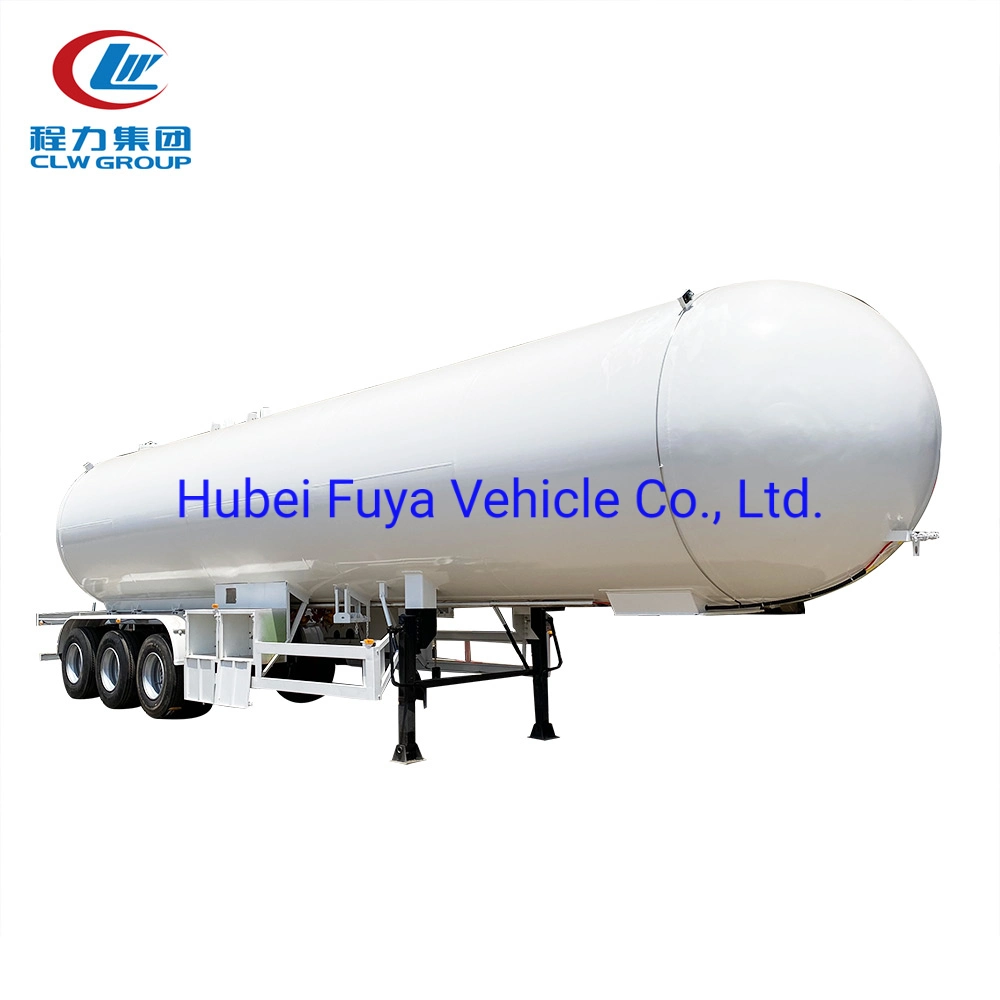 ASME 3 Axles 59.52cbm 60m3 60000liters Q345r LPG Gas Road Tank Trailer with Pump