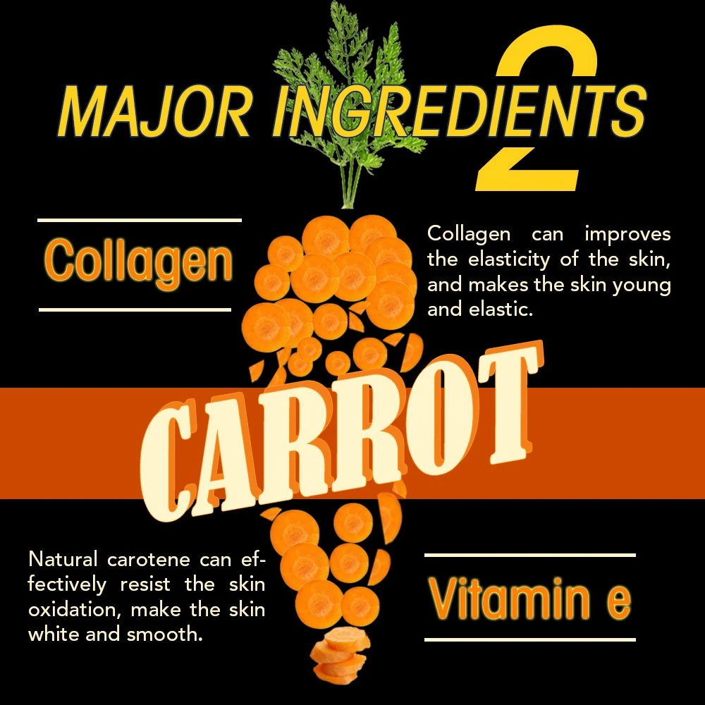 Vitamin E Anti-Oxidation Carrot Oil Collagen Whitening Body Lotion