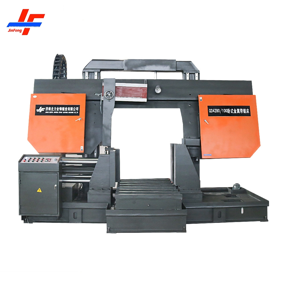 Horizontal Heavy Duty Industrial Dual Jaw Clampling Linear Guiding Metal Steel Cutting Band Sawing Machine