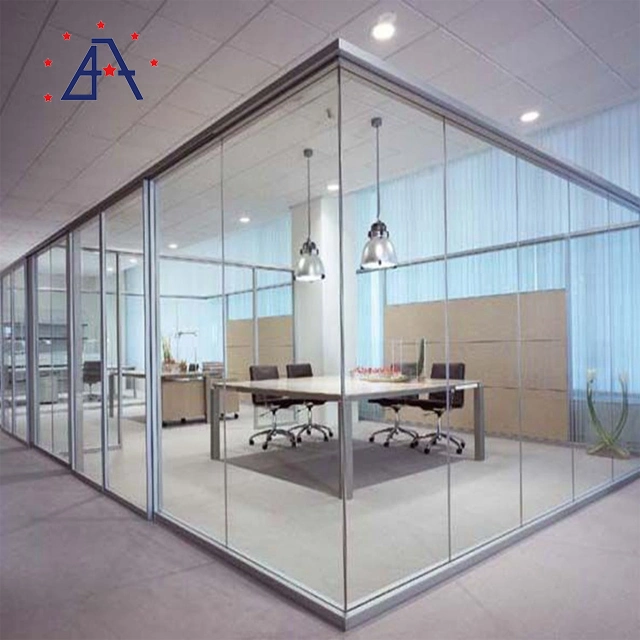 High quality/High cost performance  Aluminium Office Sliding Tempered Toughened Laminated Glass Walls Partitions