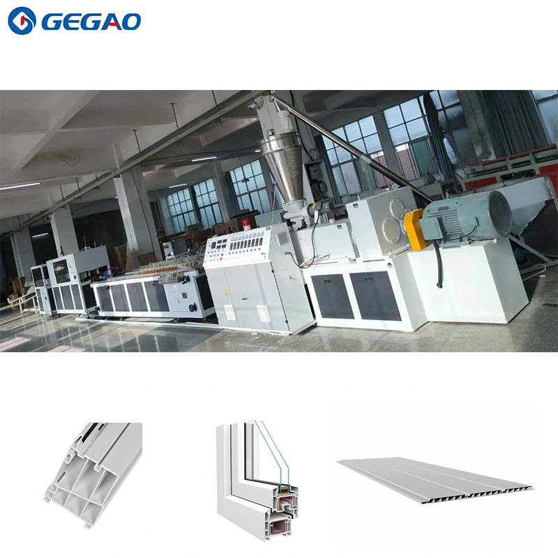 Gerui Customized Plastic Wood Making Machine WPC PVC Windows Profile Extrusion Production Line