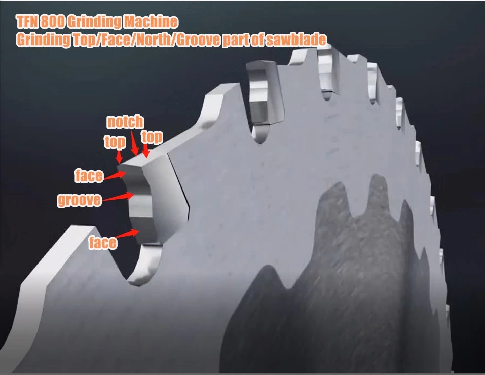 Lame de scie circulaire cnc machine de meulage d'affûtage Cermet Conseils dans un jeu de lame de scie-up