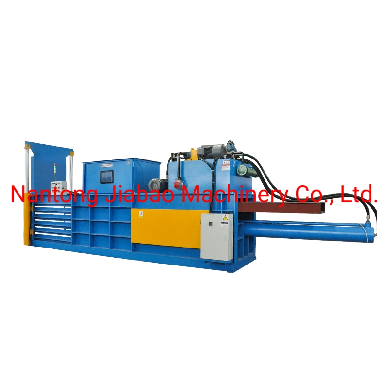 Semi Automatic Horizontal Waste Paper Baler Plastic Baling Press Machine