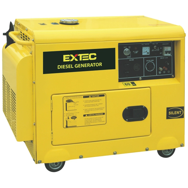 Extec Exd4500t 50Hz/60Hz 2.6kw-3.3kw D178f 296cc 5.5HP Diesel Electrical Starter Generator