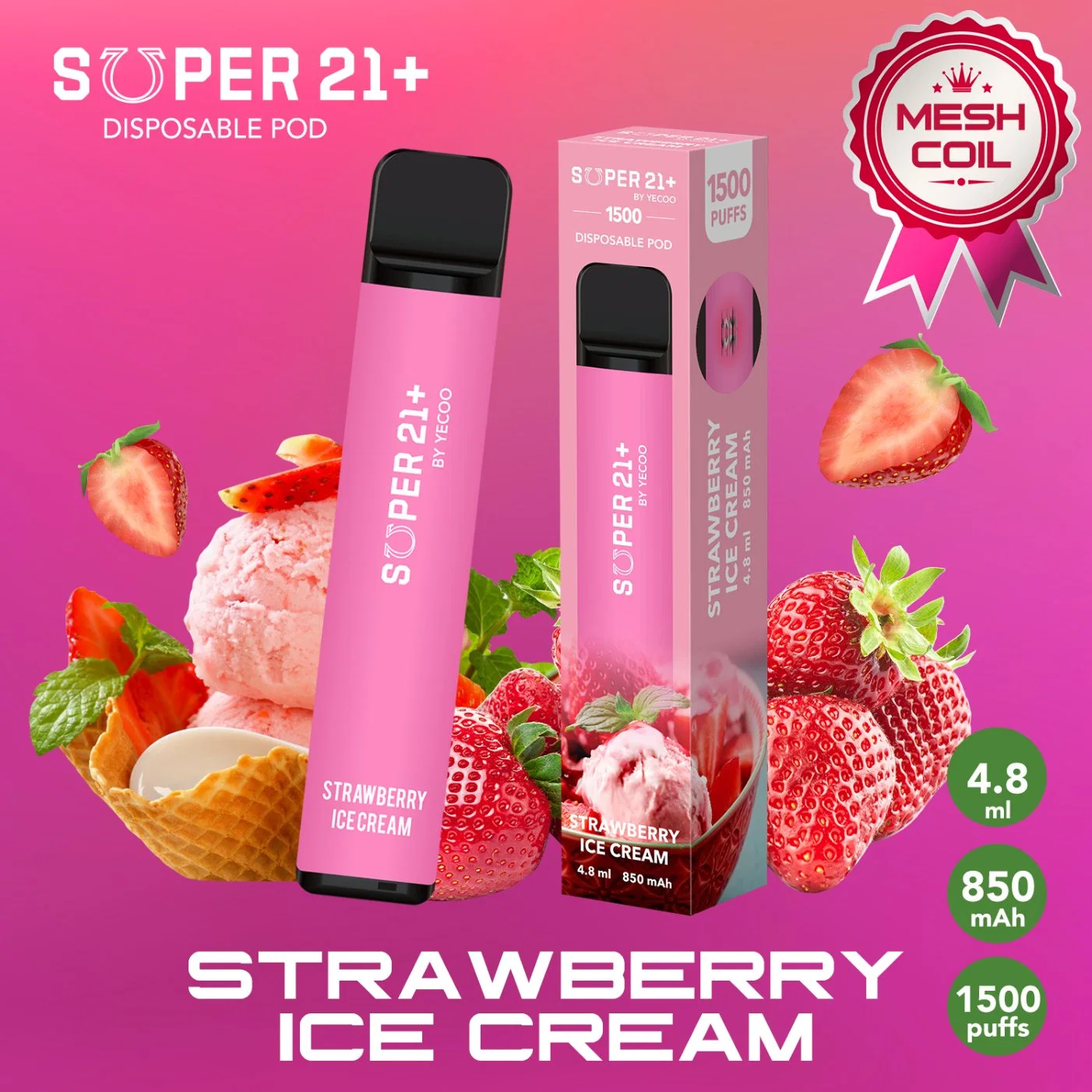 precio de fábrica eléctrica Vapes Pod Disposición E electrónicos cigarrillo Cuvie Air Plus Vape jugo líquido Yecoo Pen