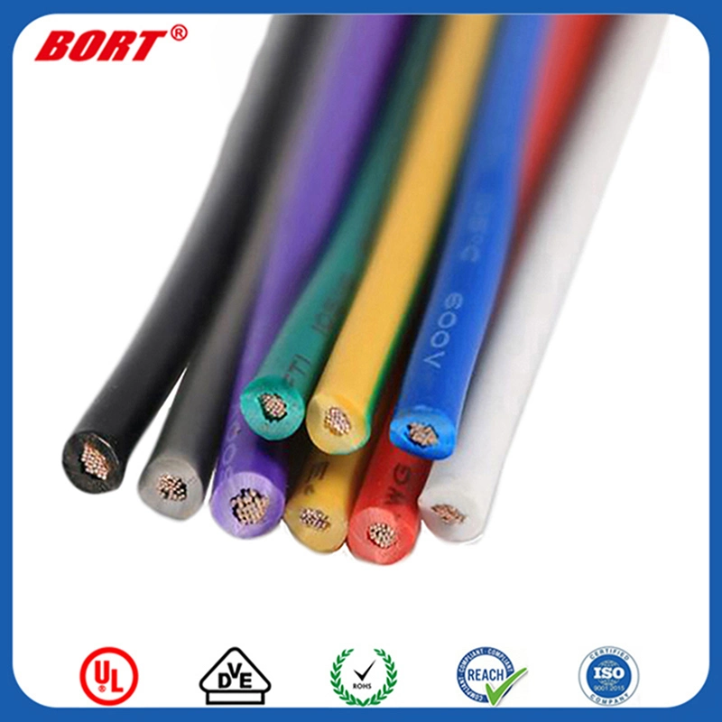 UL3302 22AWG 17/0.16ts XLPE Insulated High Temperature Silicone Electronic Wire Copper Tinned Wire Cable