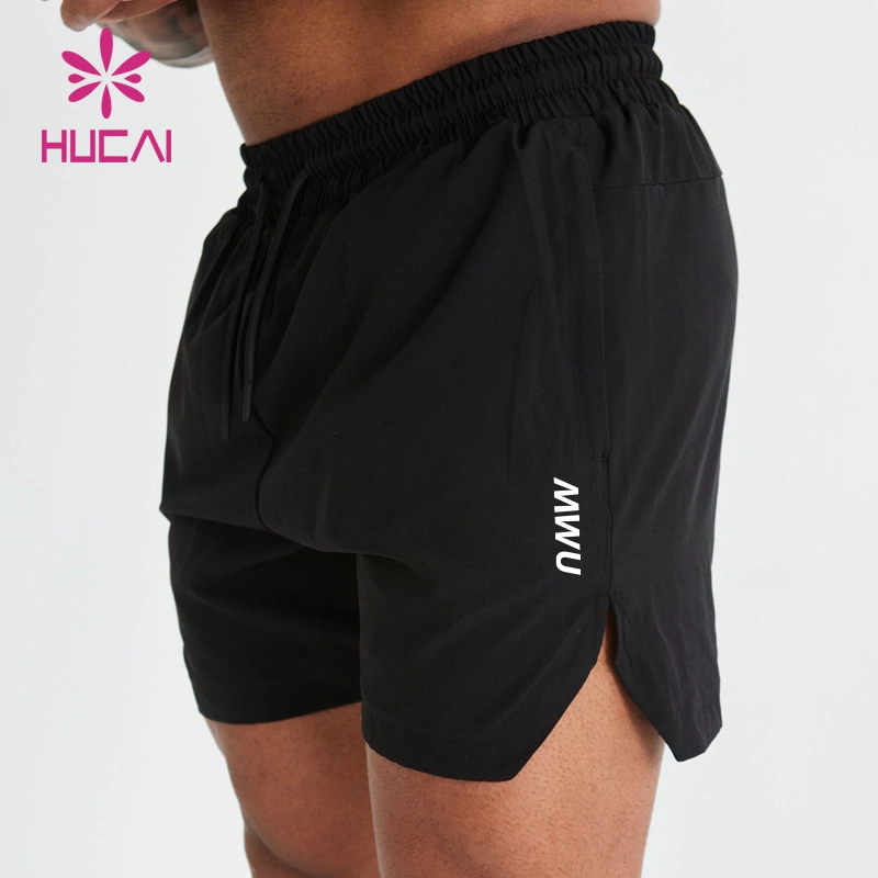 ODM Private Label Sports Hot Sale Mens Phone Pocket Quick-Drying Breathable Screen Printing Gym Shorts