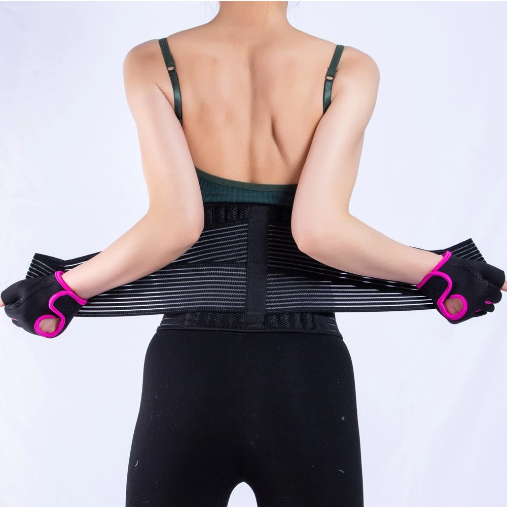 Adjustable Waist Band Back Lumbar Trainer Trimmer Belt Spring Support Waist