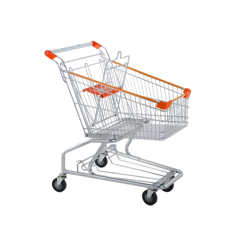 New Design Low Price 100L American Style Supermarket Trolley