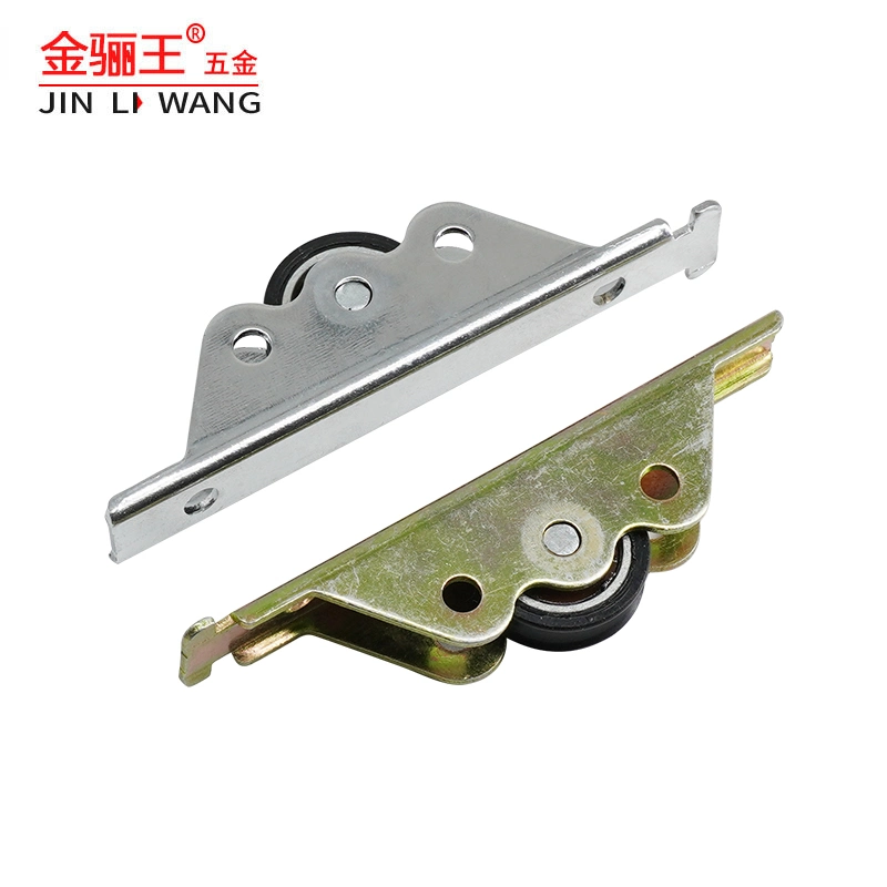 Factory Direct Price Window Hardware Spare Parts Zinc Plated Aluminum Alloy UPVC Sliding Window Roller Replacement Nylon Pulley Metal Wheel South America Market