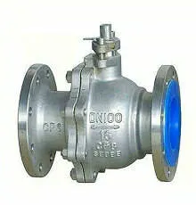 Q41f Stainless Steel Bare Shaft Flange Type Ball Valve