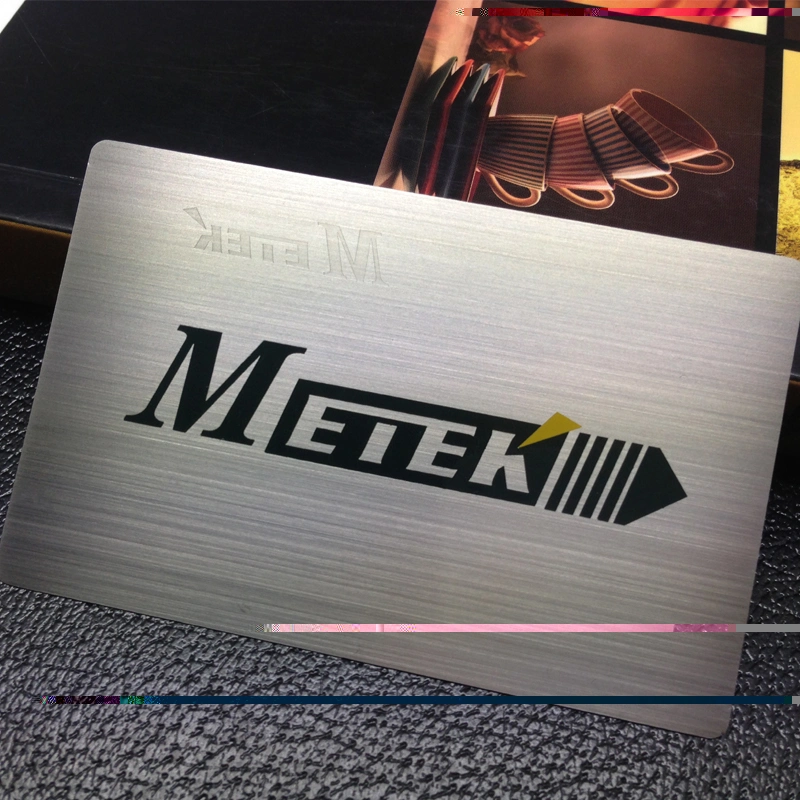 Custom Printing Luxury Metal Engraved Electroplated Gold VIP Card with Free Design