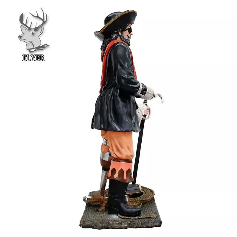 Resin Craft Movie Pirate Ship Resin Figure Pirate Sculpture