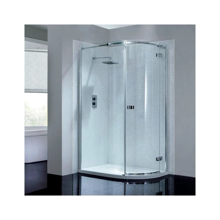 Cuarto de baño simple directamente la puerta corredera de cristal templado de ducha
