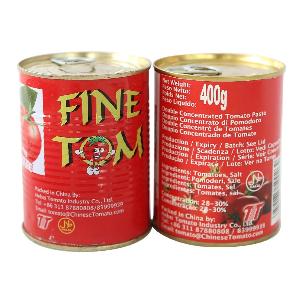 OEM Brand Factory Tomato Paste 400g Canned