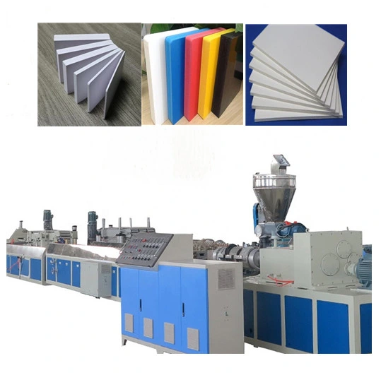 Wood Plastic Rigid Composite PP PE PVC Plastic Foam Ceiling Switch Wall Plate Board Sheet Profile Extrusion Production Line