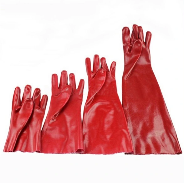 PVC Gloves Strong Nitrile Chemical Resistant Gloves for Industry Work