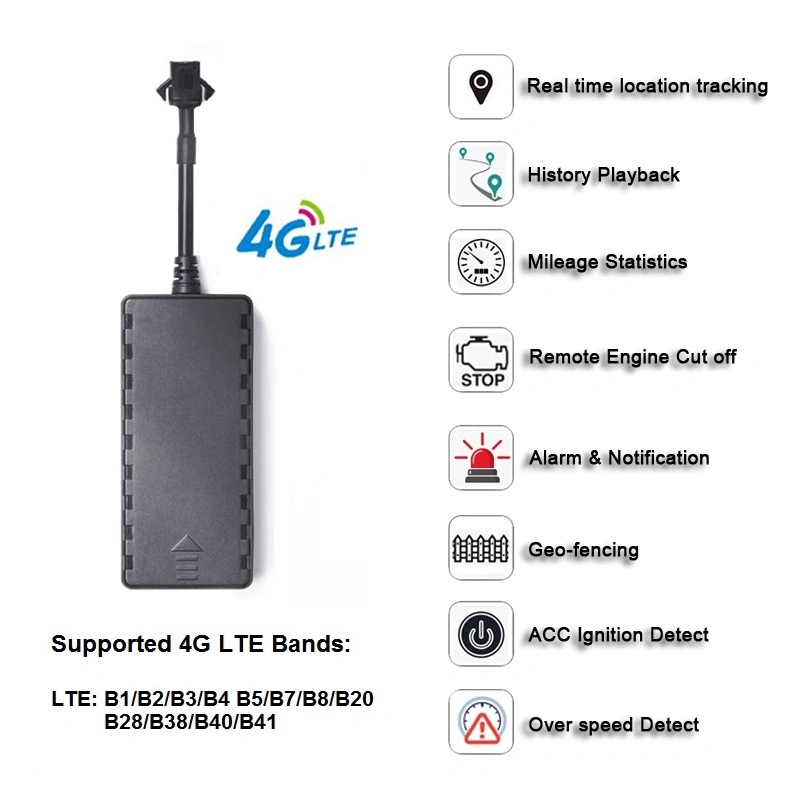 Automotive 4G LTE Motorcycle Vehicle Wholesale/Supplier Mini Car GPS Tracker