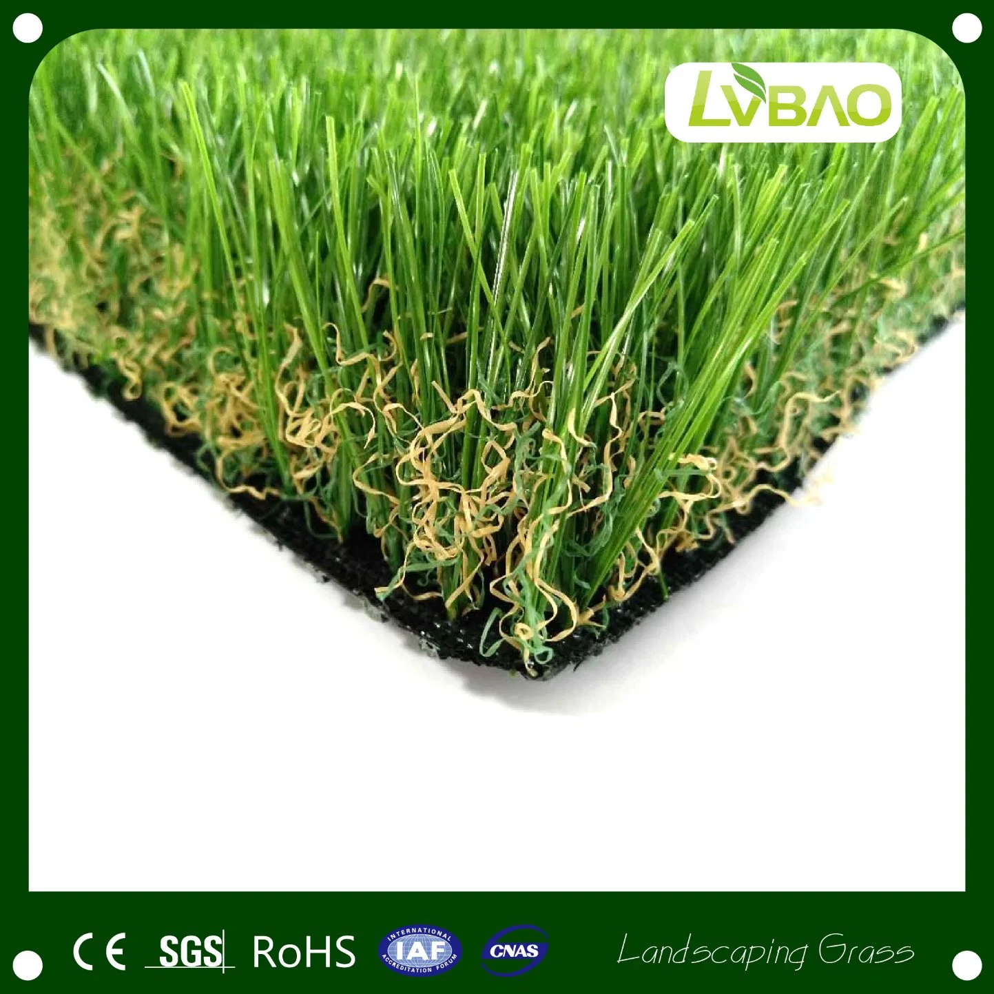 LVBAO Waterproof Garden Synthetic Fire Classification E Grade Artificial Turf